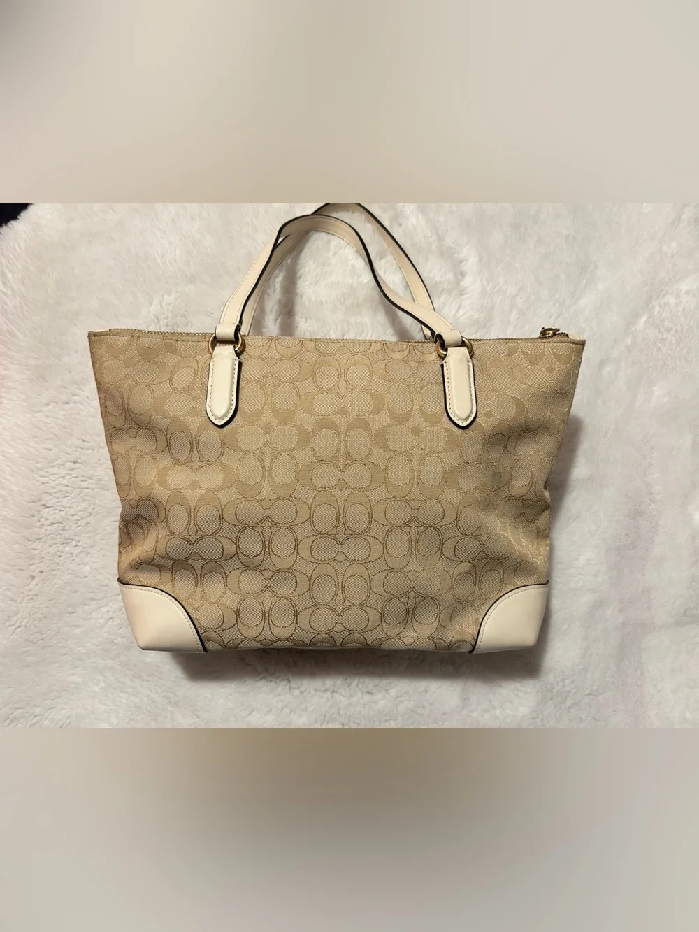 ✨ Coach Zip Top Tote in Signature Jacquard (Style No. F29958)